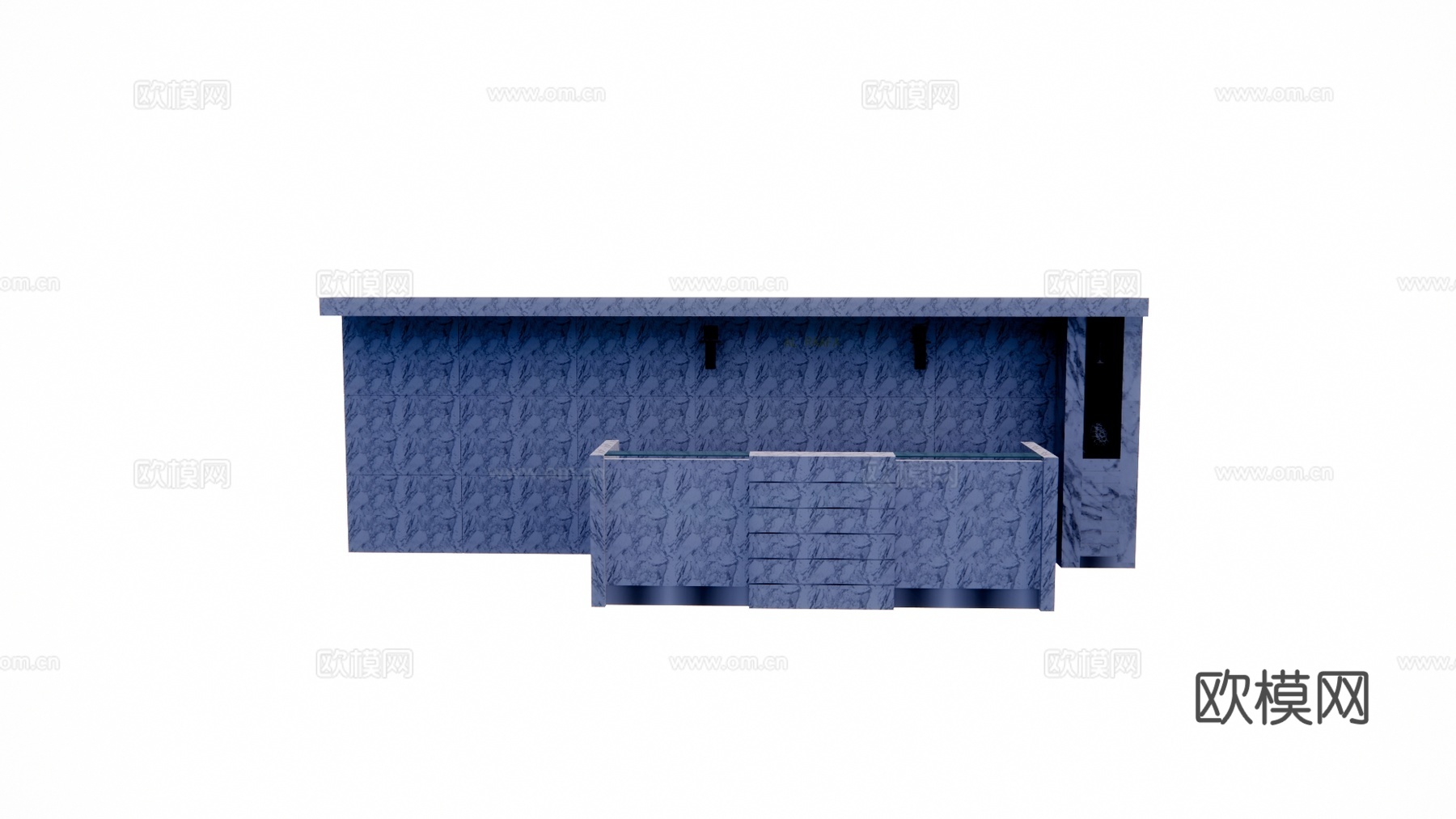 公司前台 工位 前台 酒店前台 办公 办公室 展厅su模型