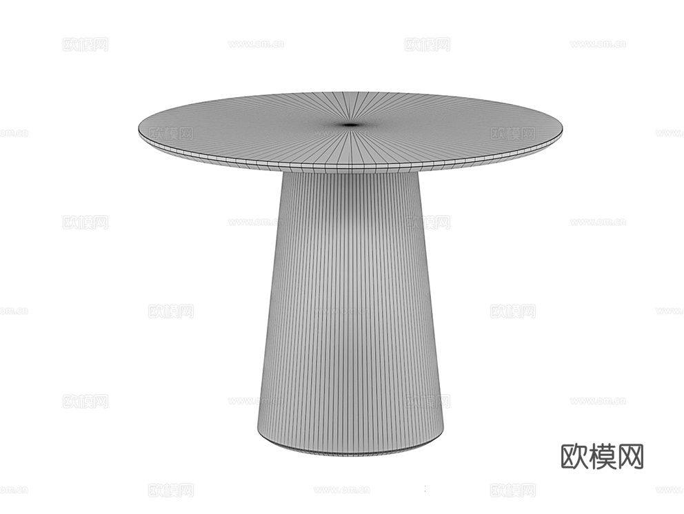 MANO FACTORY 原木风餐桌3d模型下载（渲染图6）