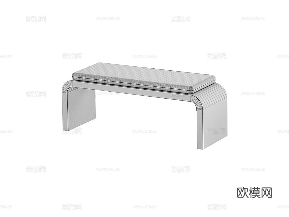 MANO FACTORY 床尾凳3d模型下载（渲染图2）