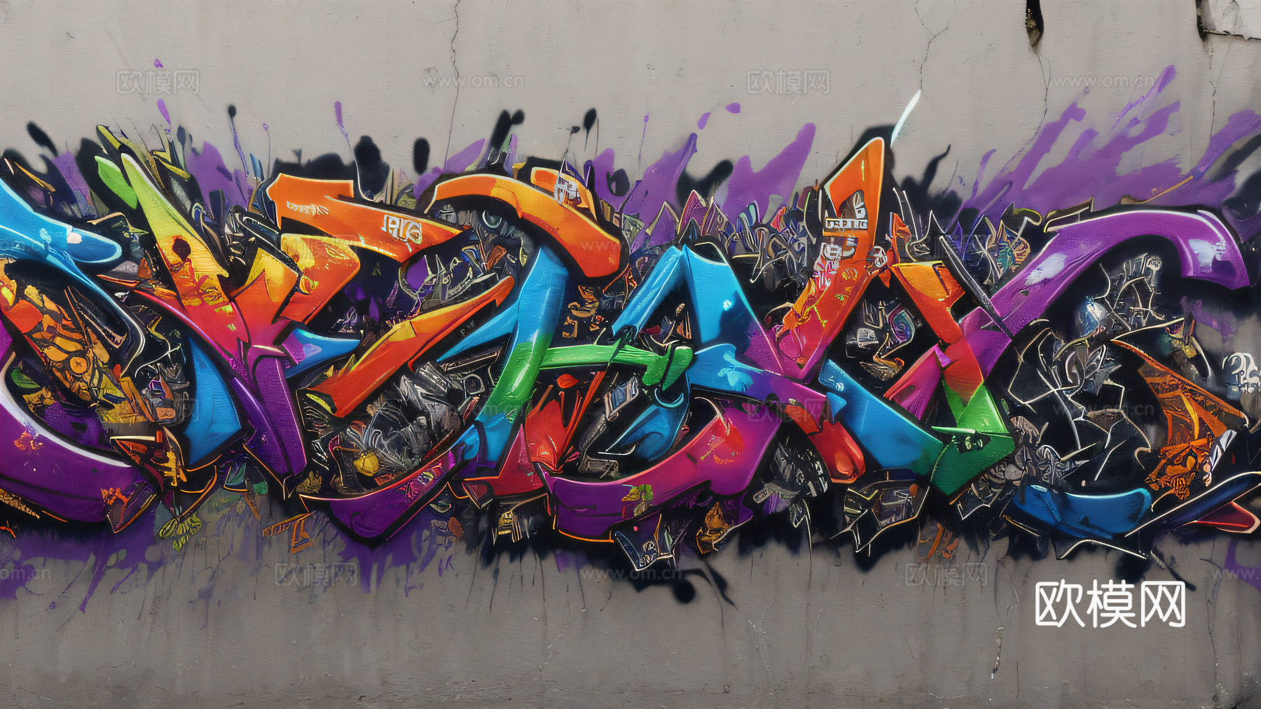 街头涂鸦绘画喷漆墙绘248下载