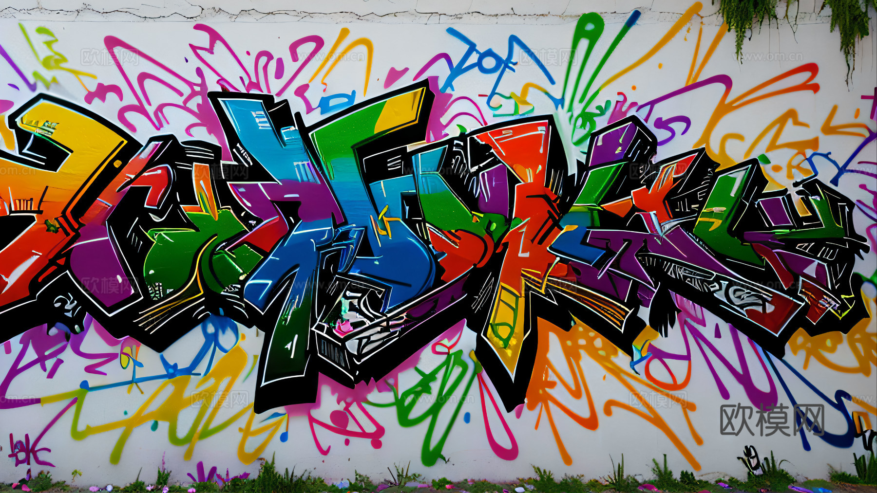 街头涂鸦绘画喷漆墙绘230下载