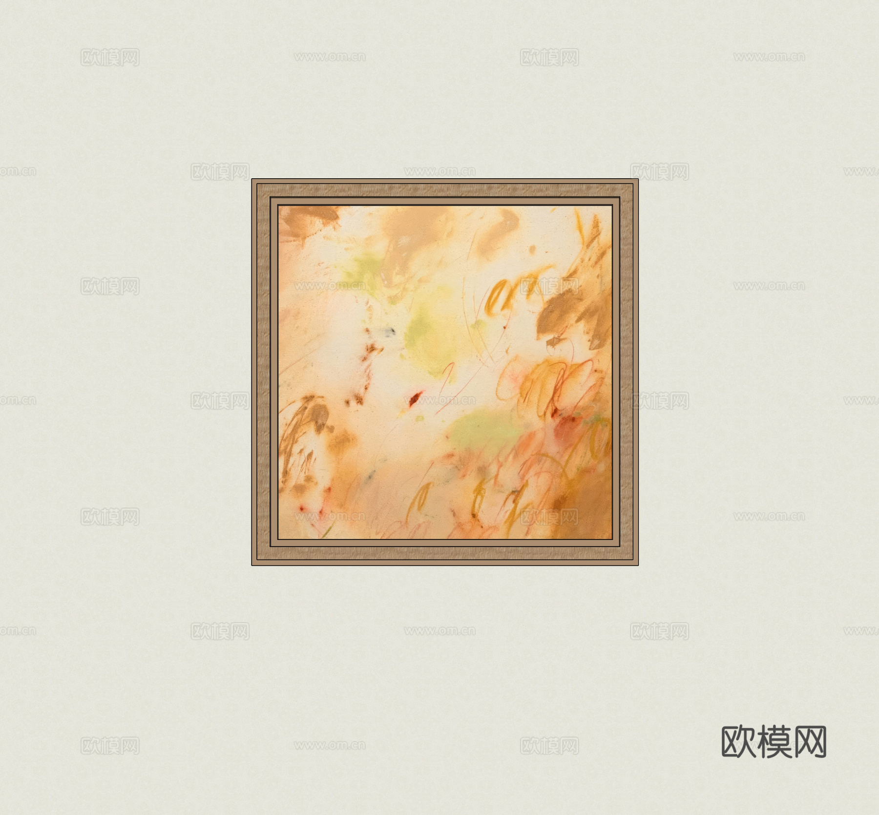 侘寂装饰画挂画su模型