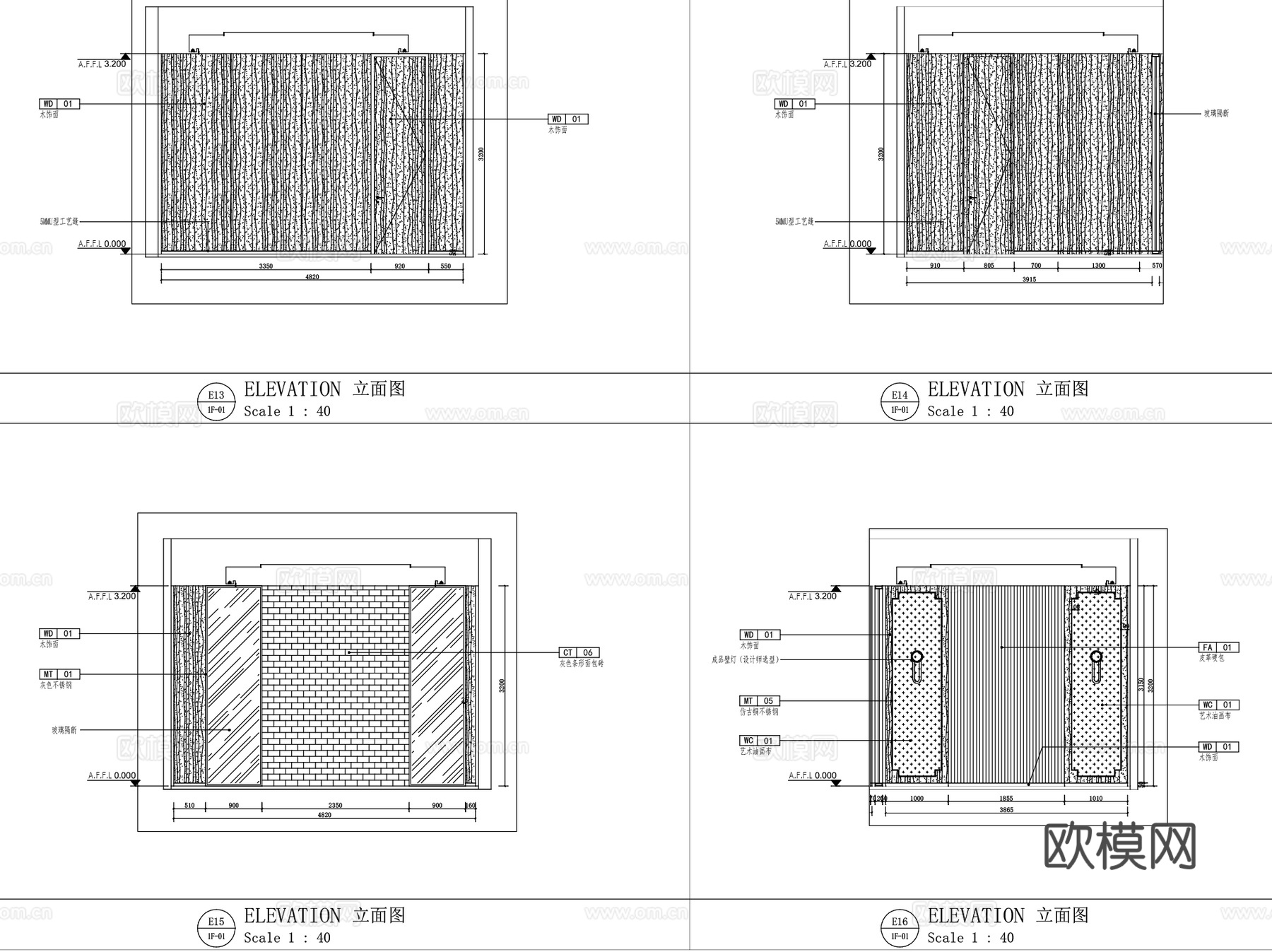 常熟海上一品海鲜姿造餐厅室内装饰CAD施工图+SUcad施工图