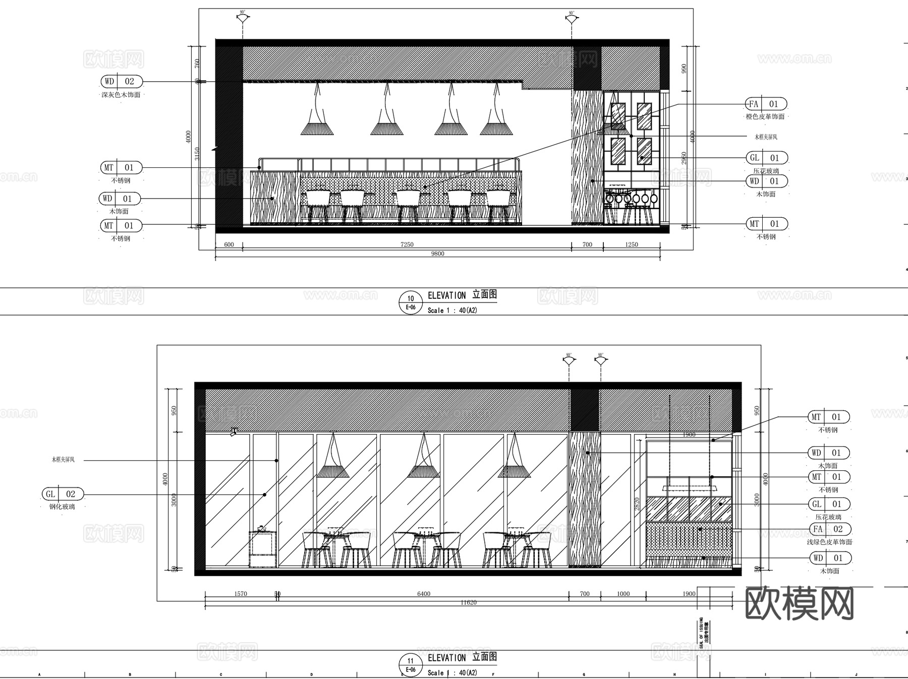 苏州园区80苏小馆餐饮中餐厅室内装饰CAD+SU+概念文本cad施工图