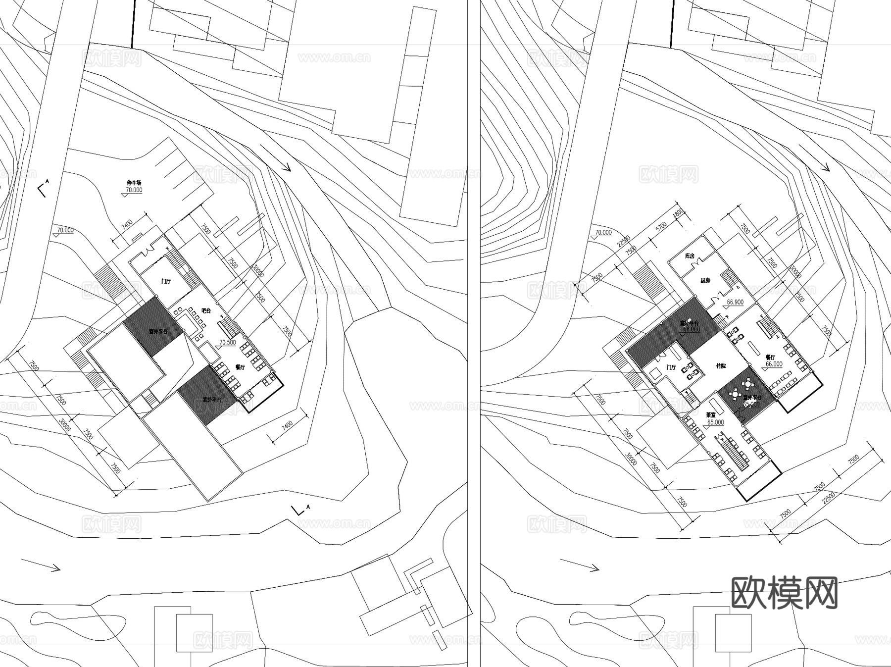 宁波翡翠谷力隆山庄度假酒店建筑CAD+文本+SUcad施工图