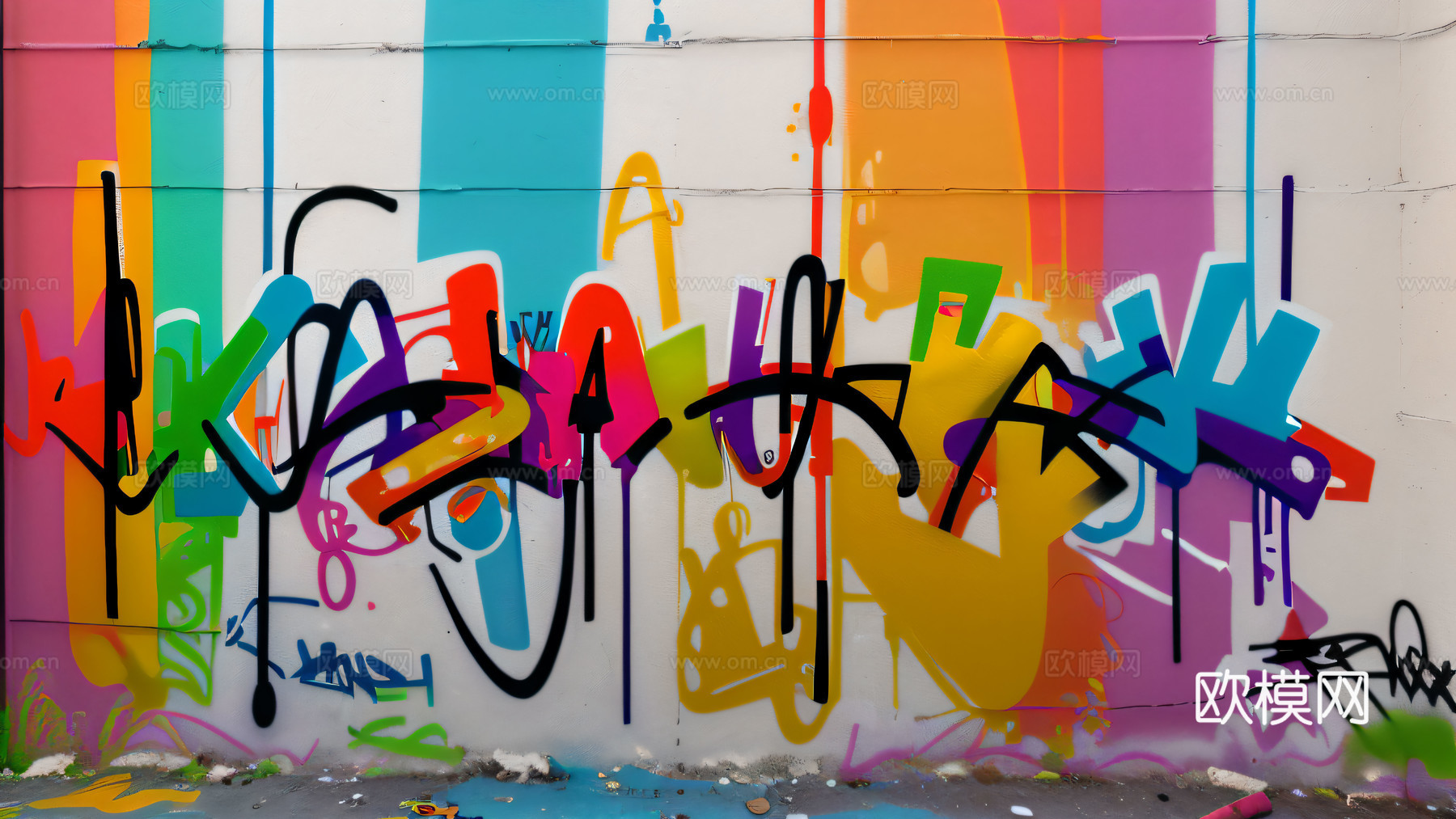 街头涂鸦绘画喷漆墙绘27下载