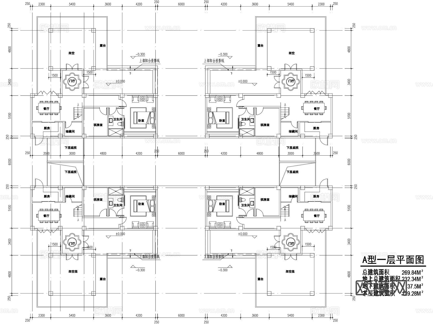 邛海柏乐度假酒店建筑CAD平面+SU+文本cad施工图