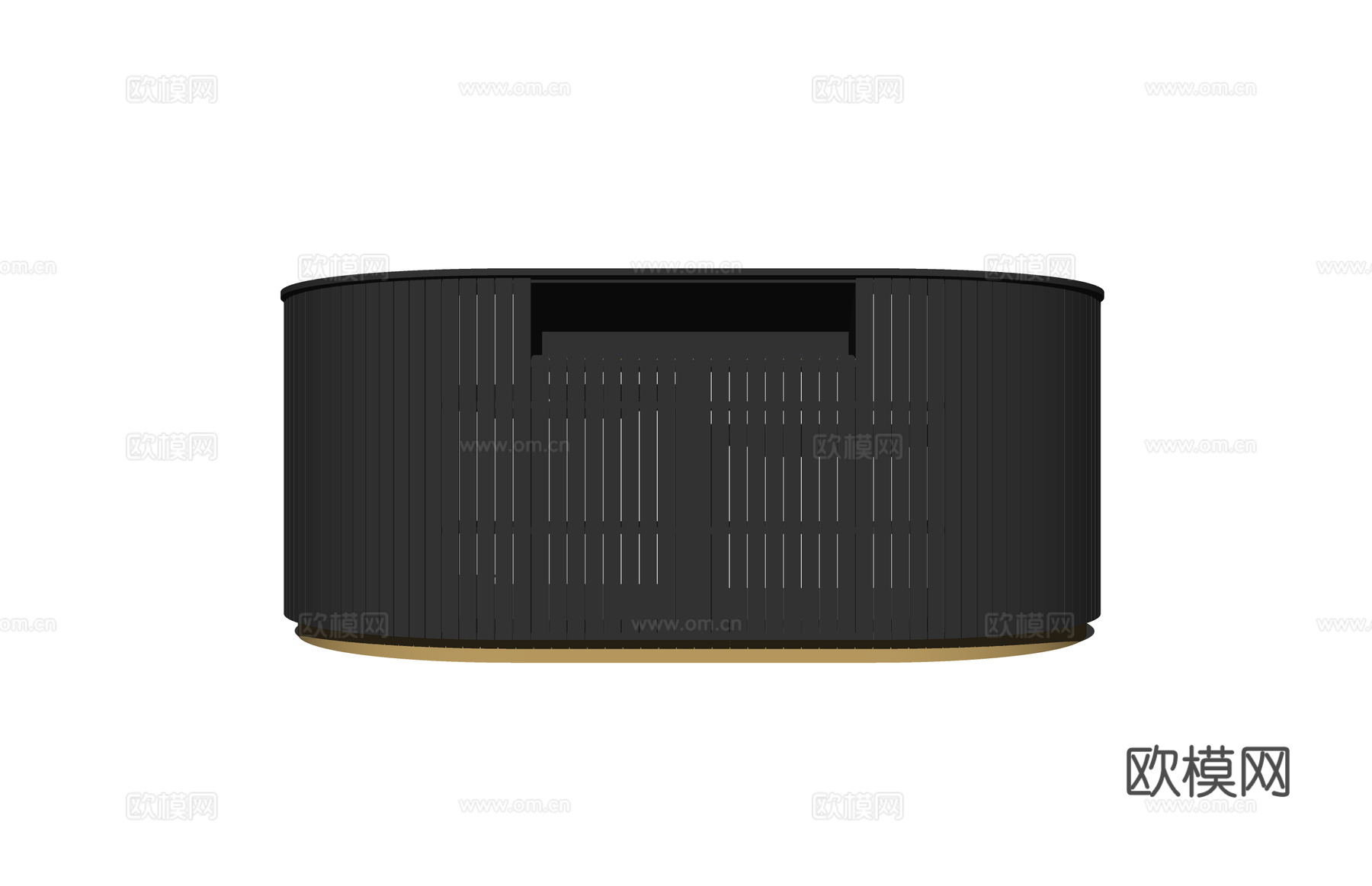 前台 展厅 工位su模型