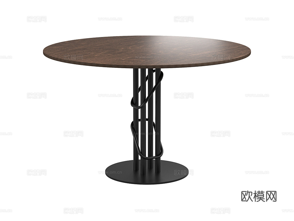 Stylistolrf 六人餐桌3d模型下载（渲染图2）