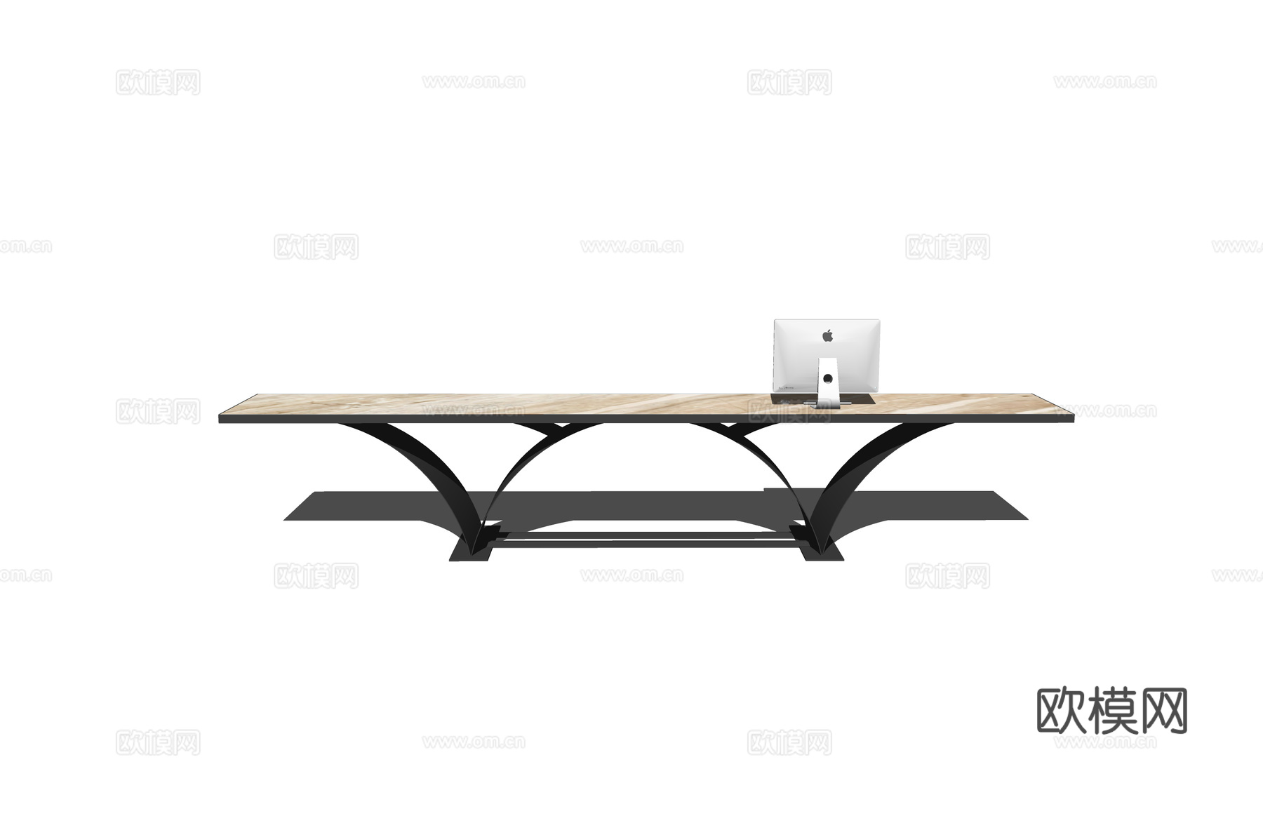 展厅 电脑 办公室 接待 酒店前台 公司前台su模型