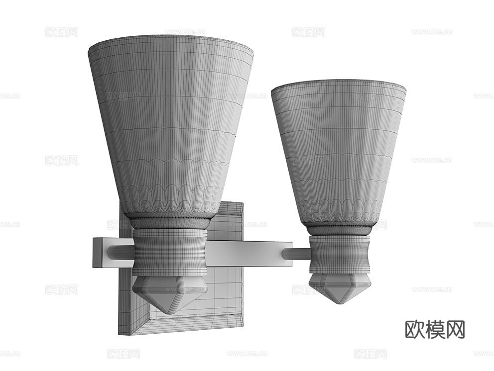 Natconcepts 轻奢壁灯3d模型下载（渲染图2）