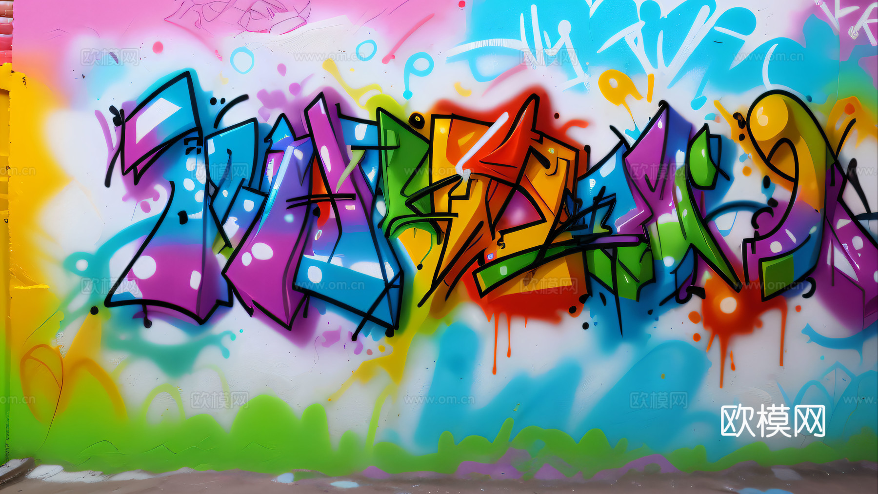 街头涂鸦绘画喷漆墙绘252下载