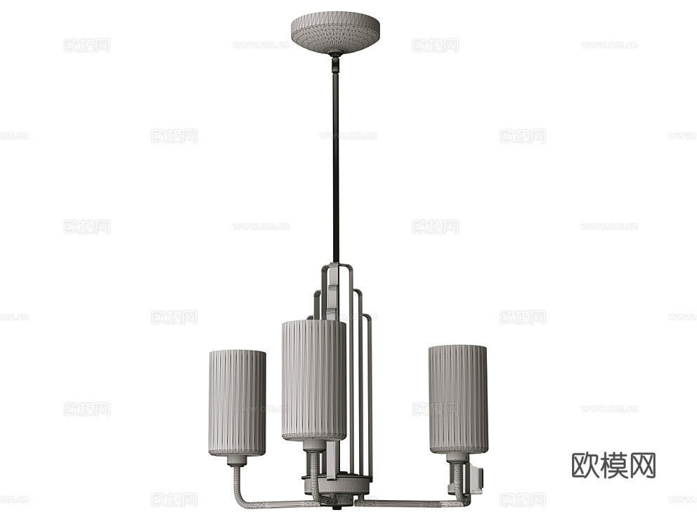 Natconcepts 轻奢吊灯3d模型下载（渲染图2）