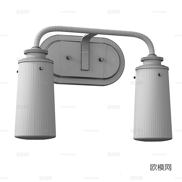 Natconcepts 轻奢壁灯3d模型下载（渲染图2）