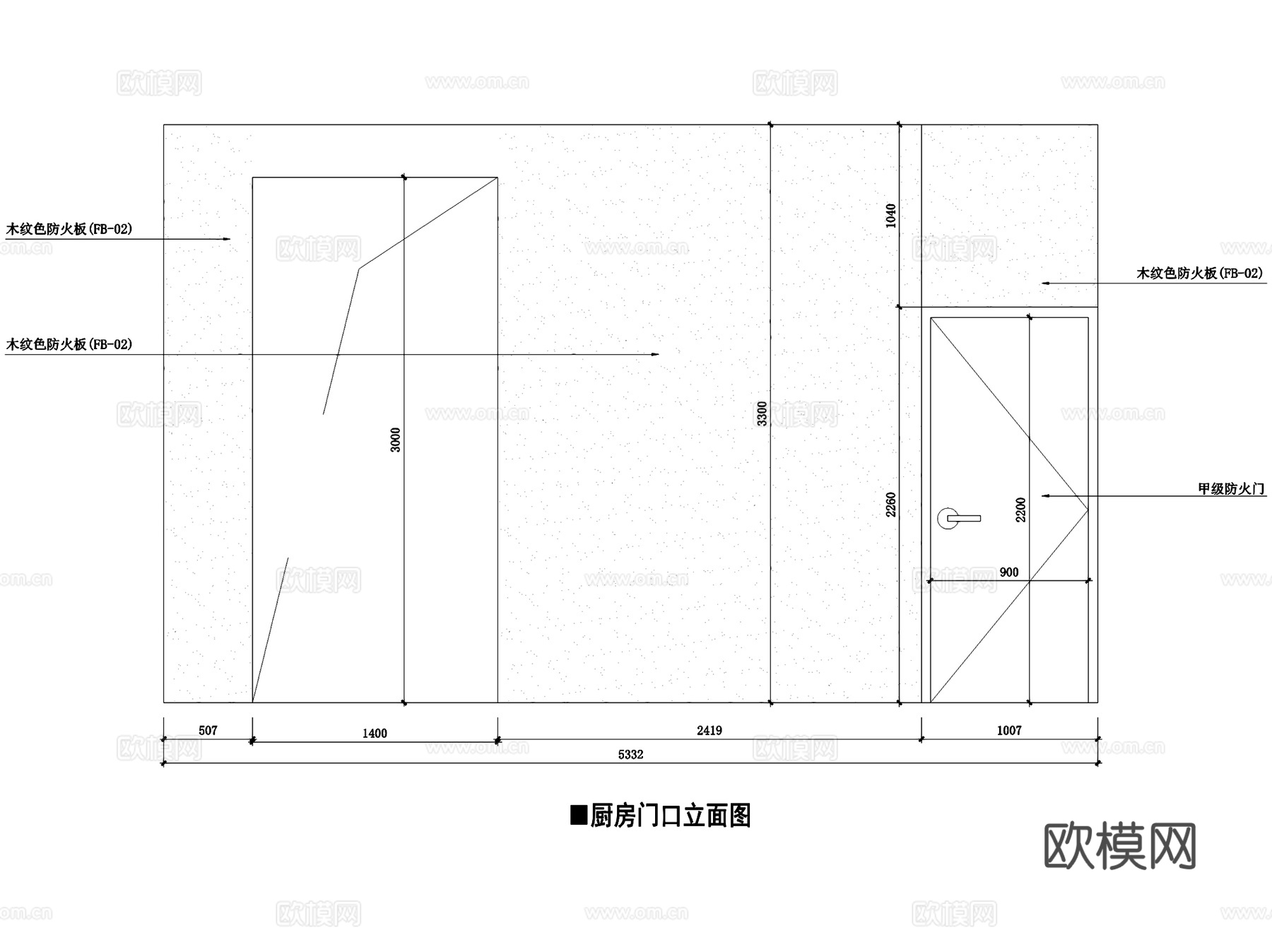 米荘石锅拌饭馆室内工装CAD施工图cad施工图