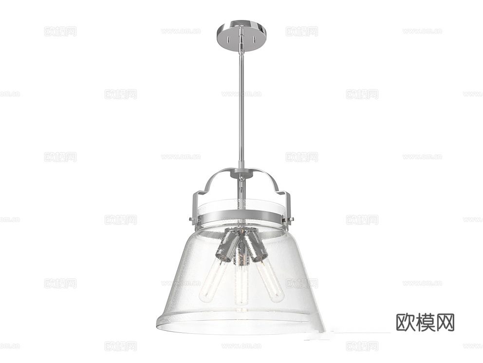 Natconcepts 轻奢玻璃吊灯3d模型下载（渲染图1）