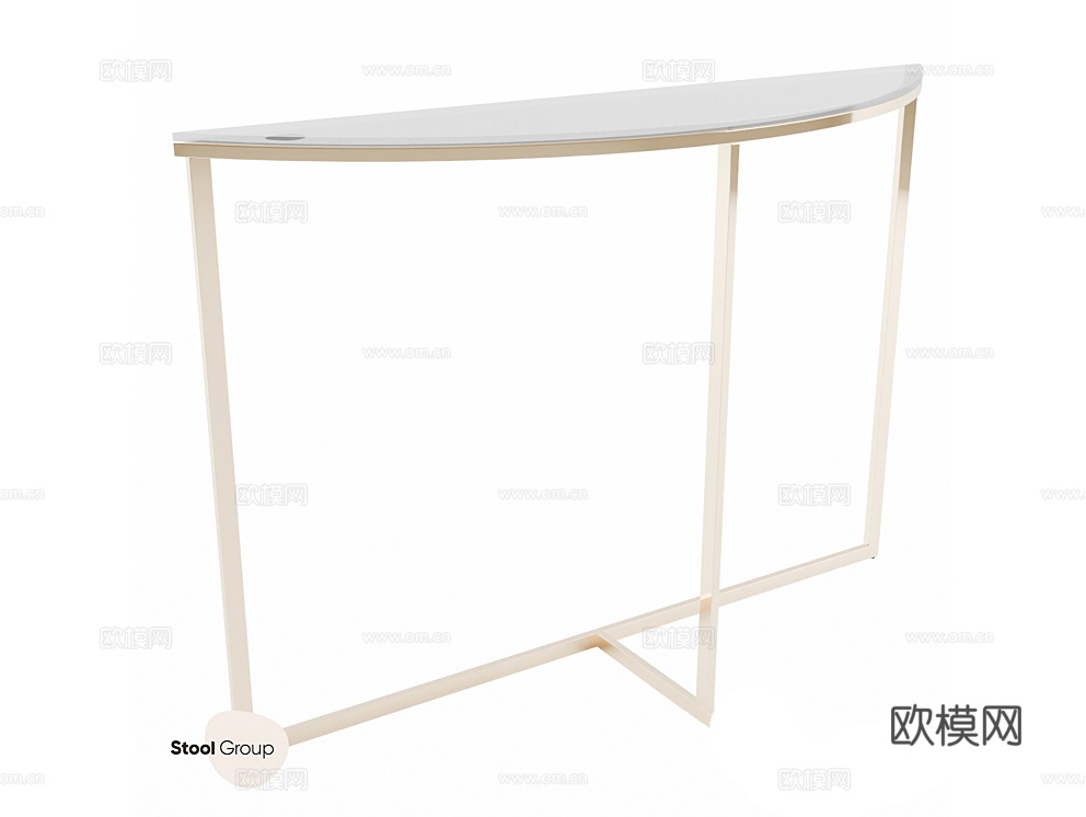 StoolGroup 端景台3d模型下载（渲染图1）