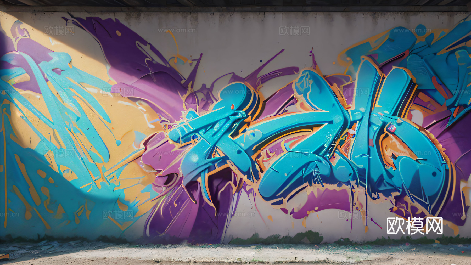 街头涂鸦绘画喷漆墙绘44