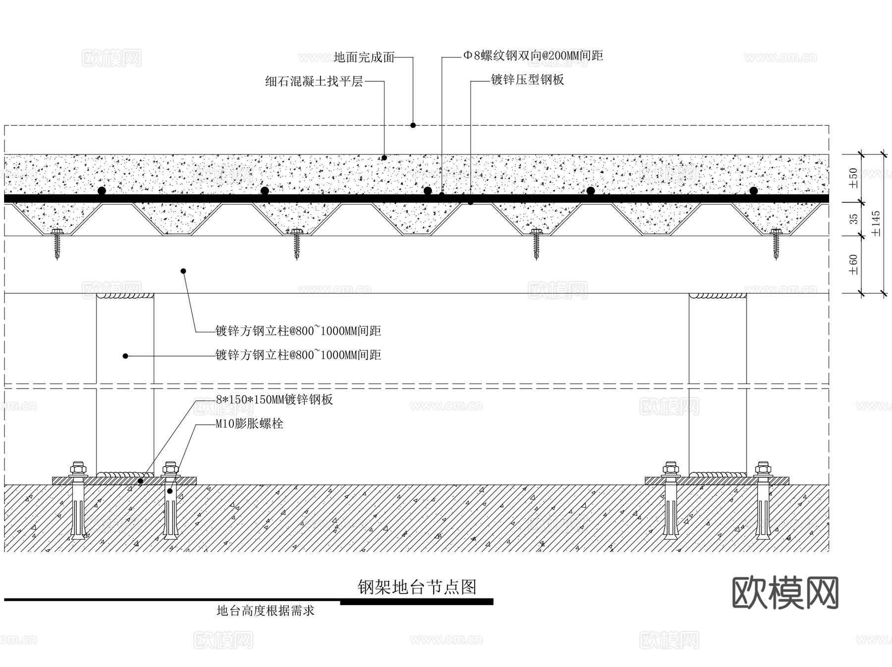 室内地坪地面节点大样详图CAD施工图集+配套示意图 43套cad施工图