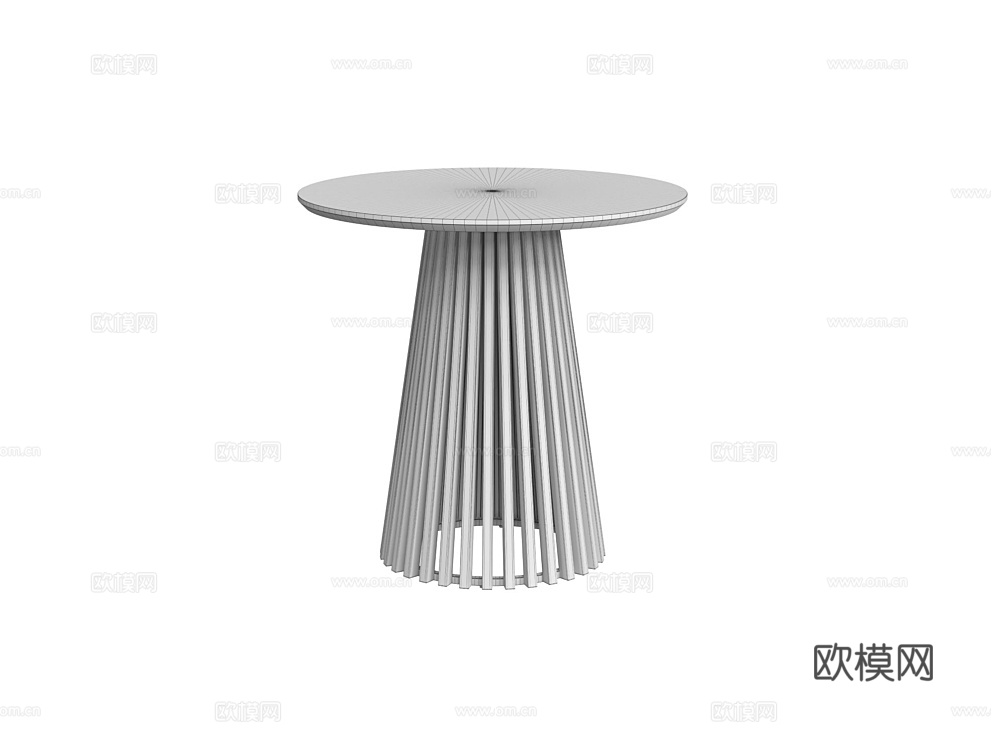 MANO FACTORY 原木风餐桌3d模型下载（渲染图4）