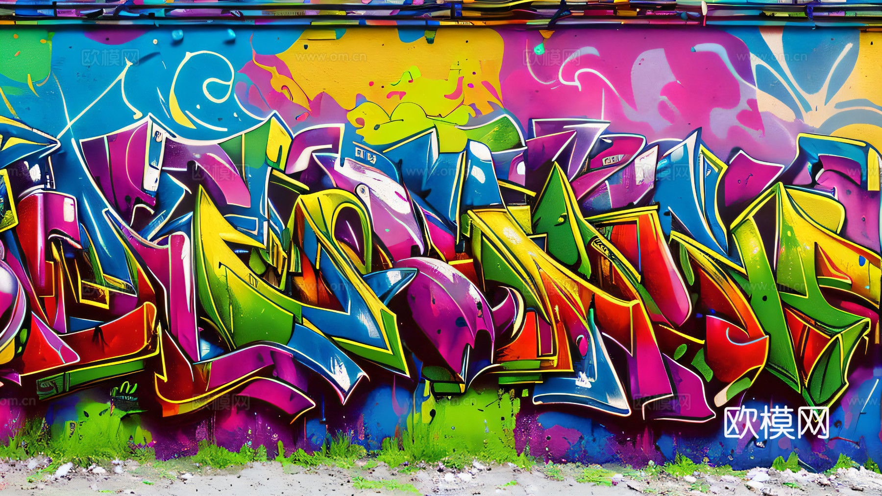 街头涂鸦绘画喷漆墙绘59下载