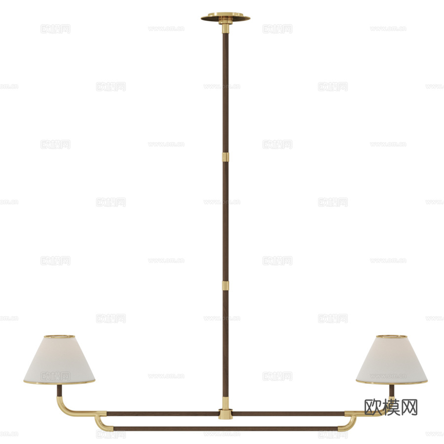 Visual comfort Rigby大型线性吊灯3d模型下载