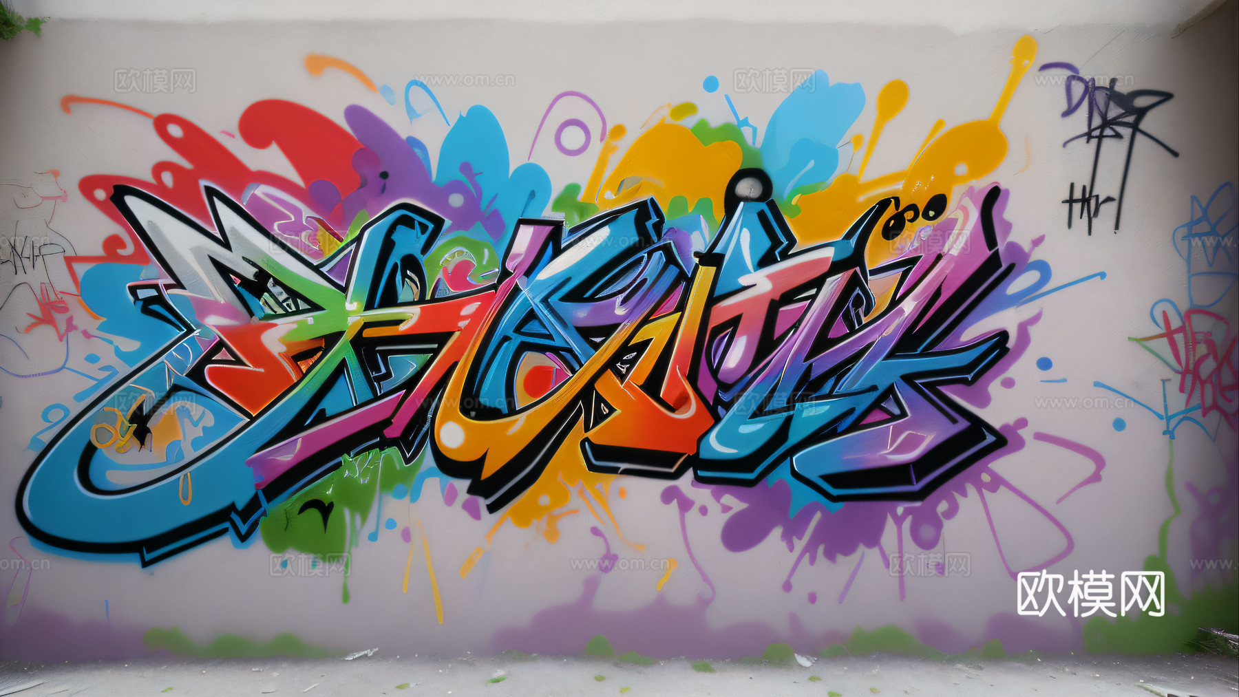 街头涂鸦绘画喷漆墙绘38下载