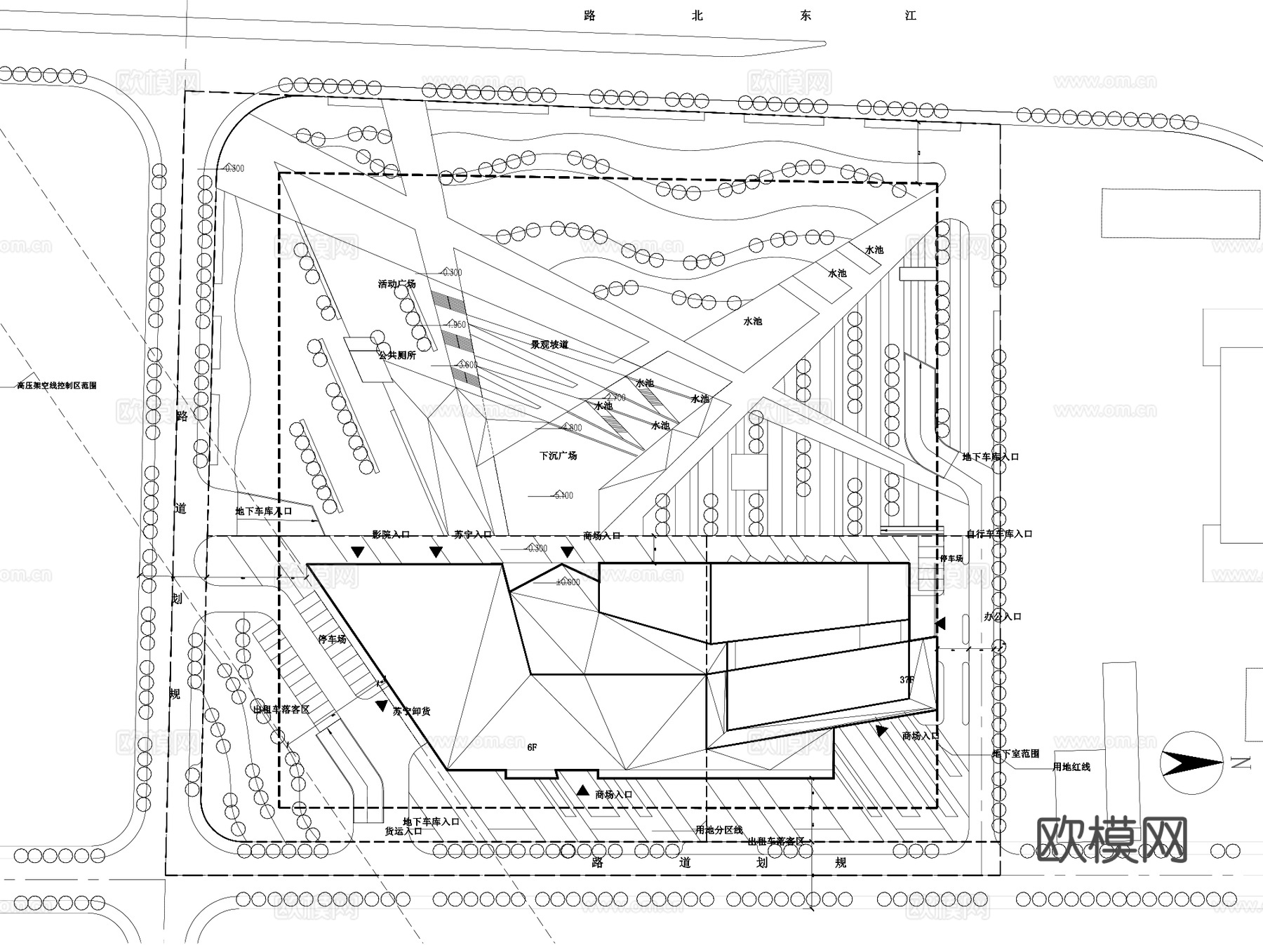 南京清江广场商业综合体建筑CAD施工图+文本+SUcad施工图
