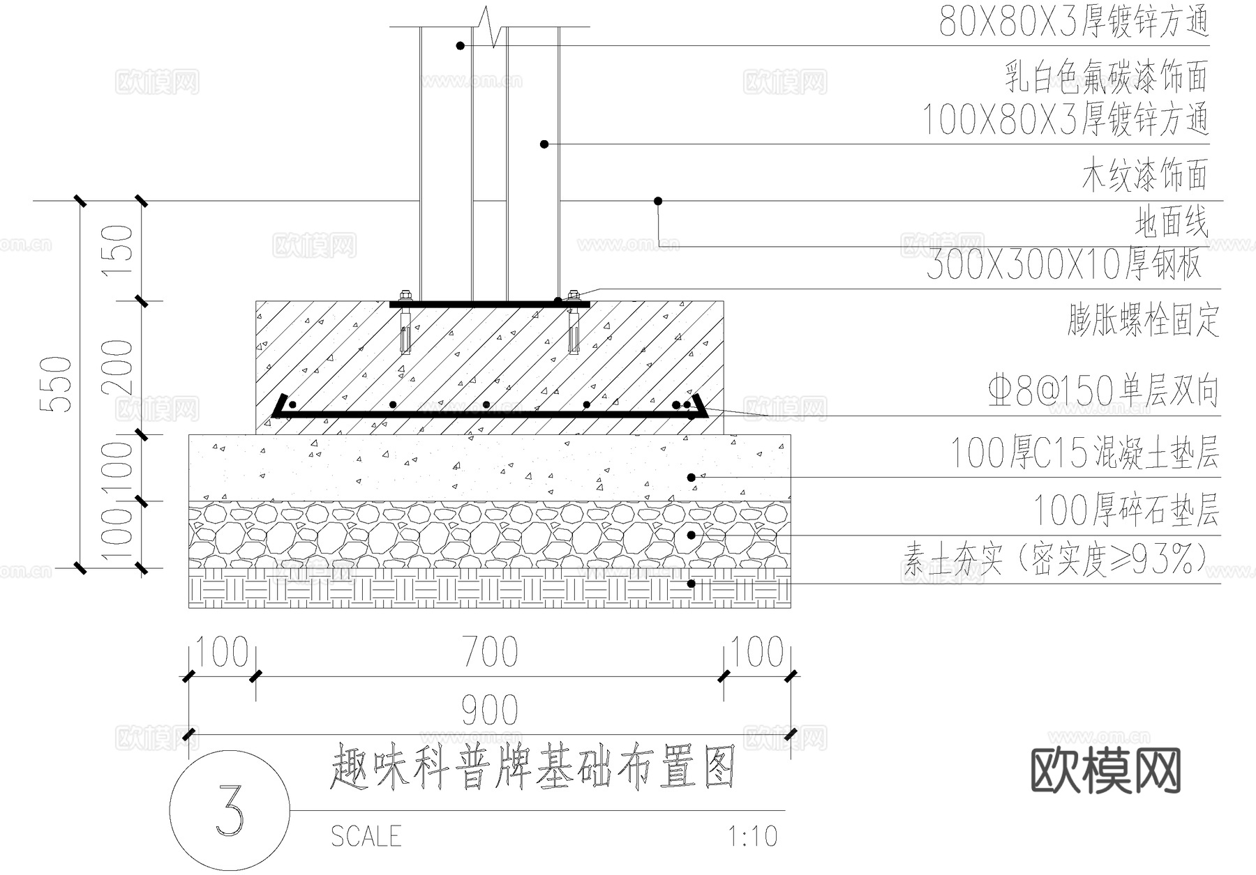 趣味科普标识牌 互动小品设施 宣传栏 CAD施工图cad施工图