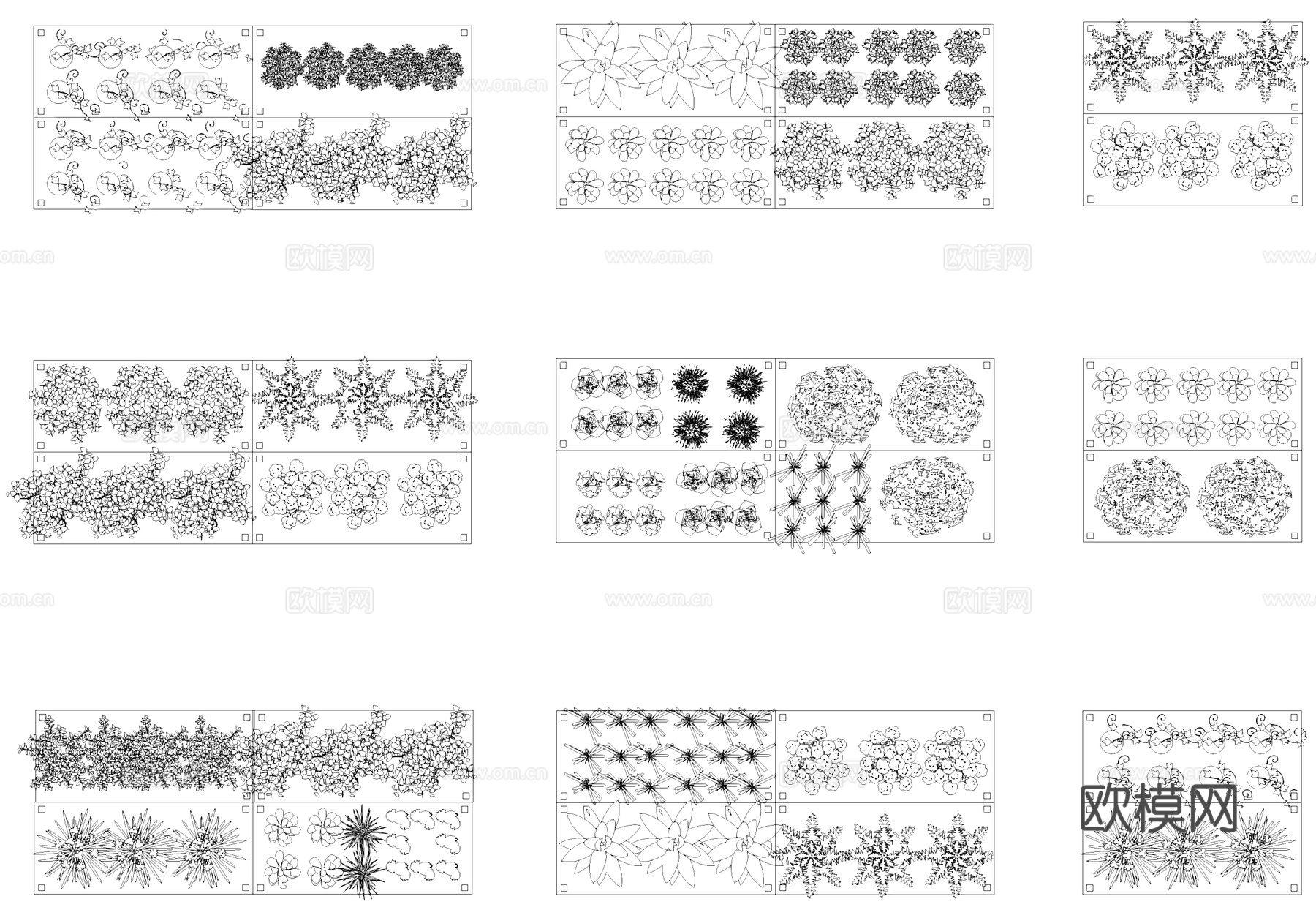 菜园菜地菜圃平面图块CAD施工图cad施工图
