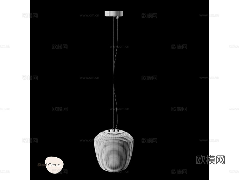 StoolGroup 小吊灯3d模型下载（渲染图2）