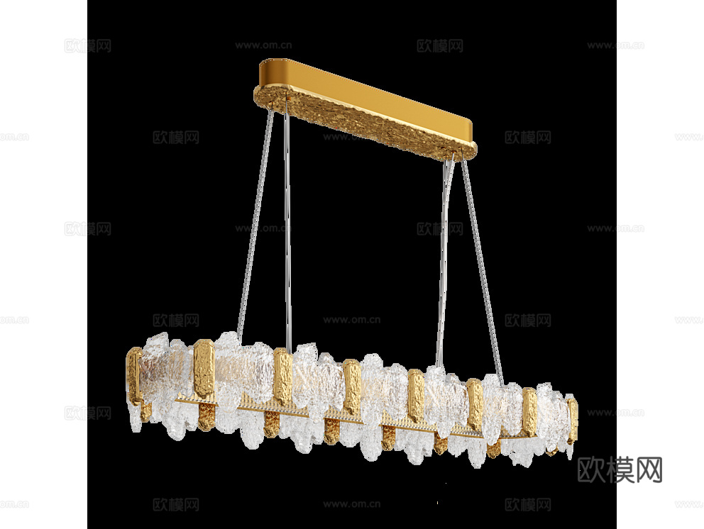 Citilux 轻奢吊灯3d模型下载（渲染图2）
