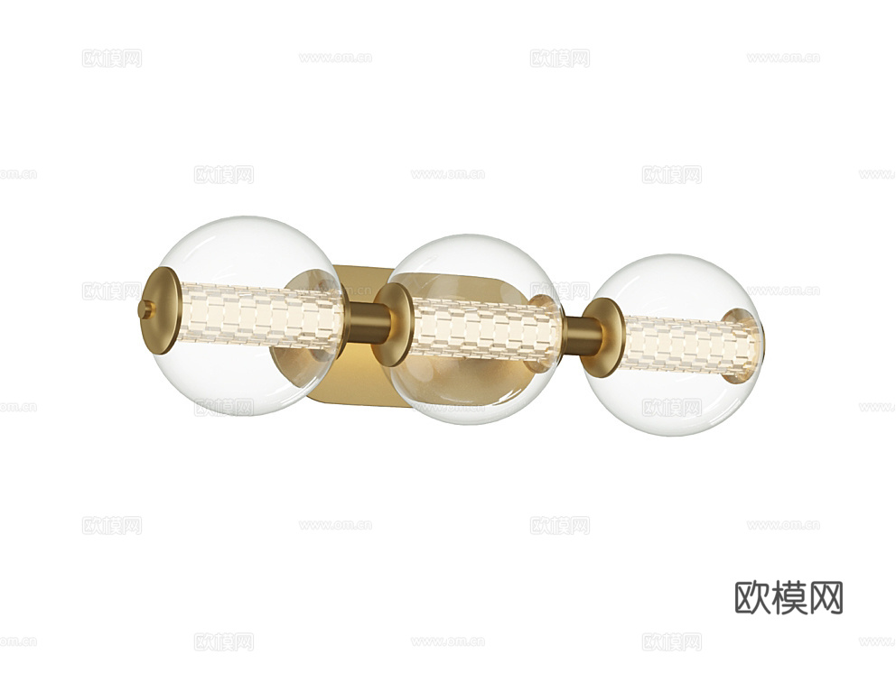 Natconcepts 轻奢壁灯3d模型下载（渲染图1）