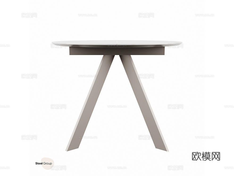 StoolGroup 角几3d模型下载（渲染图2）