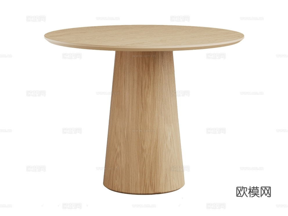 MANO FACTORY 原木风餐桌3d模型下载（渲染图2）