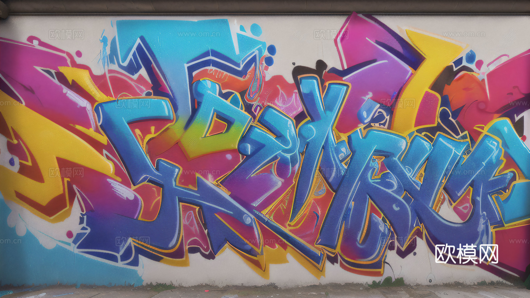 街头涂鸦绘画喷漆墙绘3下载