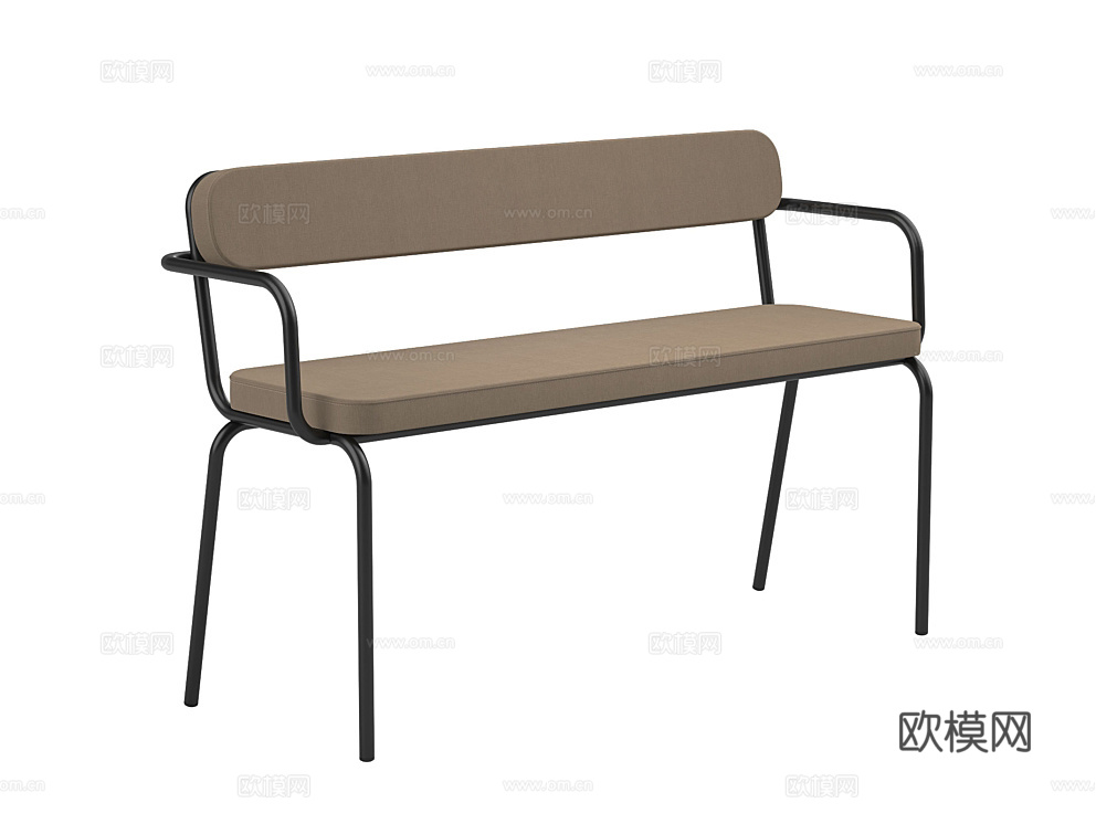 Stylistolrf 公园长椅 户外椅3d模型下载（渲染图2）