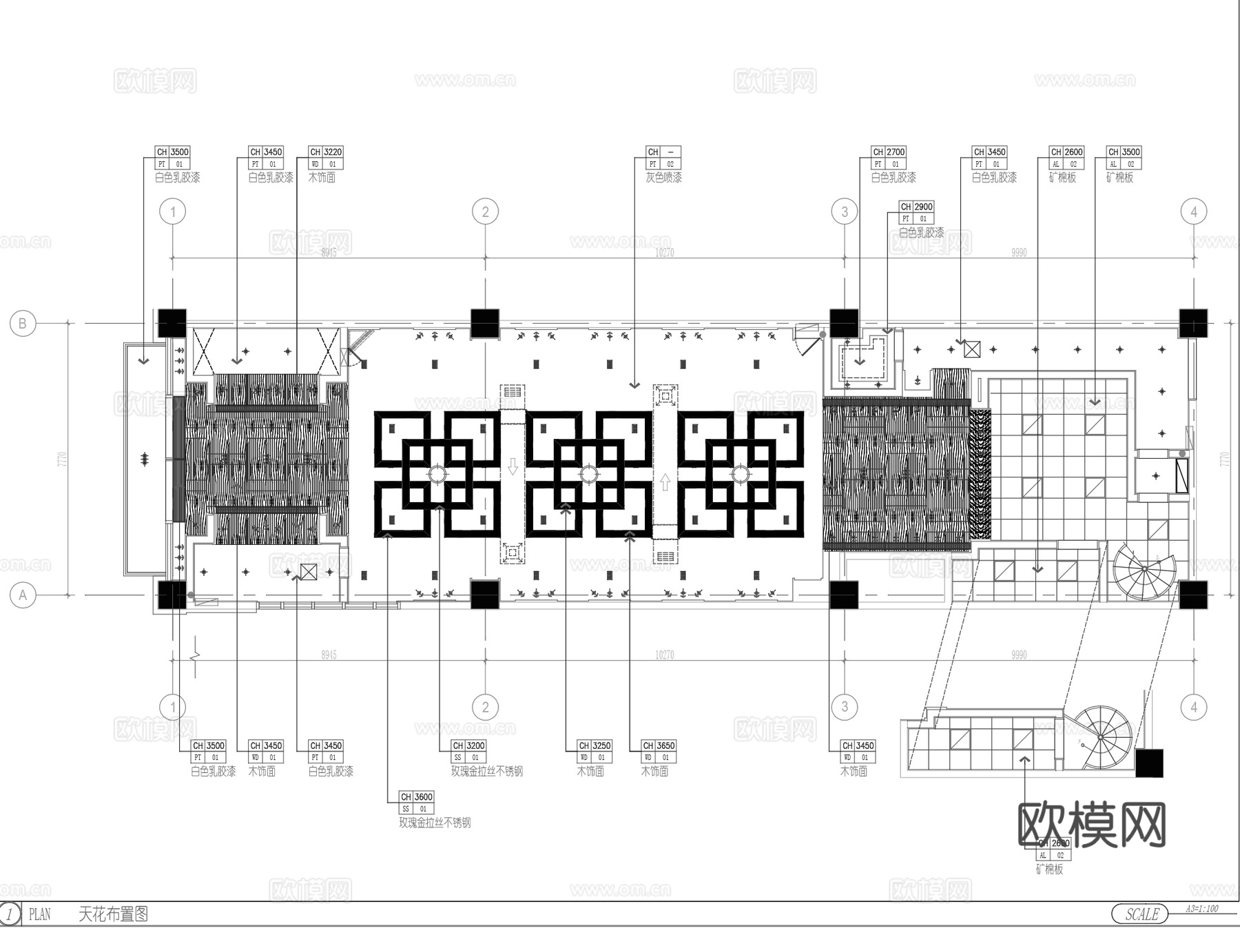 五味壹品兰州拉面郑州医附店室内装饰CAD施工图整套cad施工图