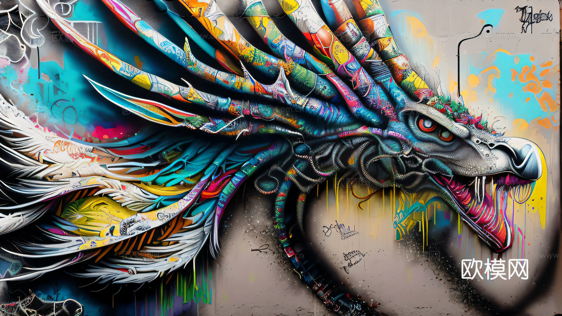 街头涂鸦绘画喷漆墙绘246下载