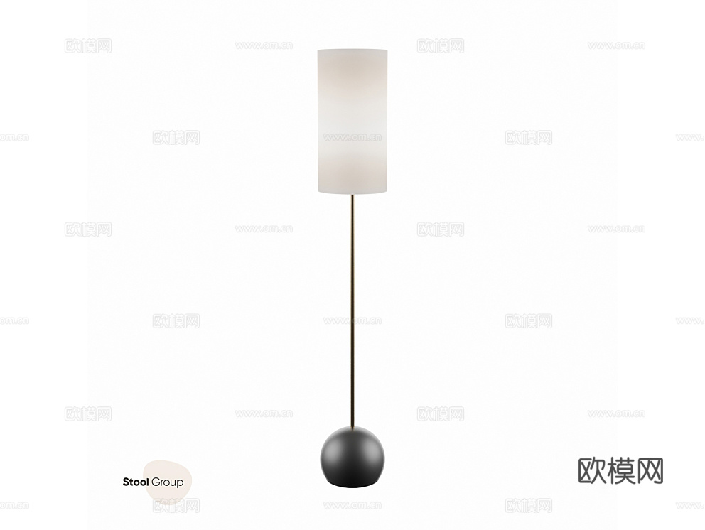 StoolGroup 落地灯3d模型下载（渲染图1）