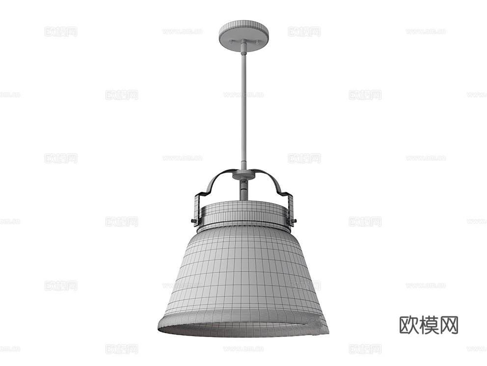 Natconcepts 轻奢玻璃吊灯3d模型下载（渲染图2）