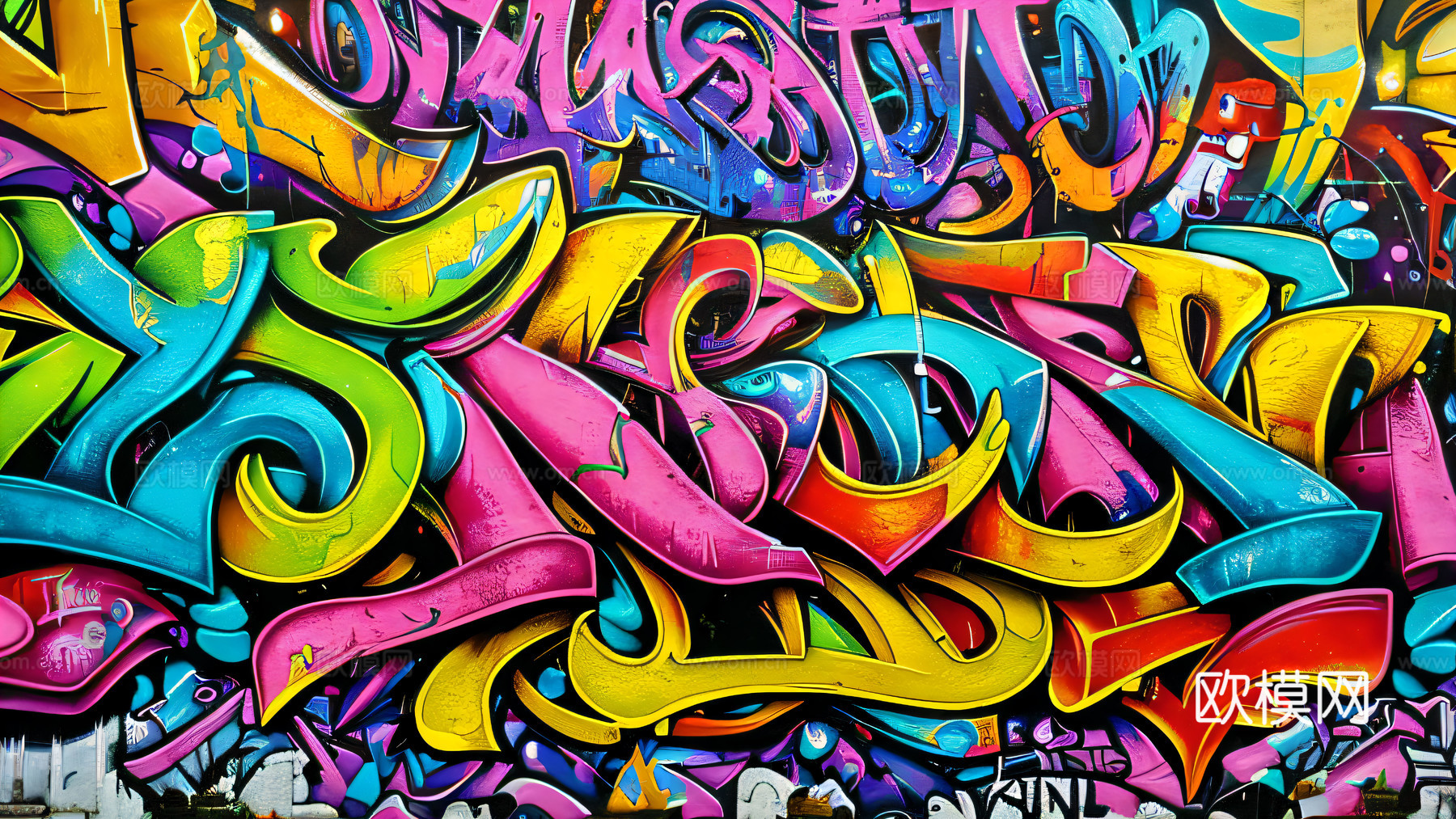 街头涂鸦绘画喷漆墙绘91下载
