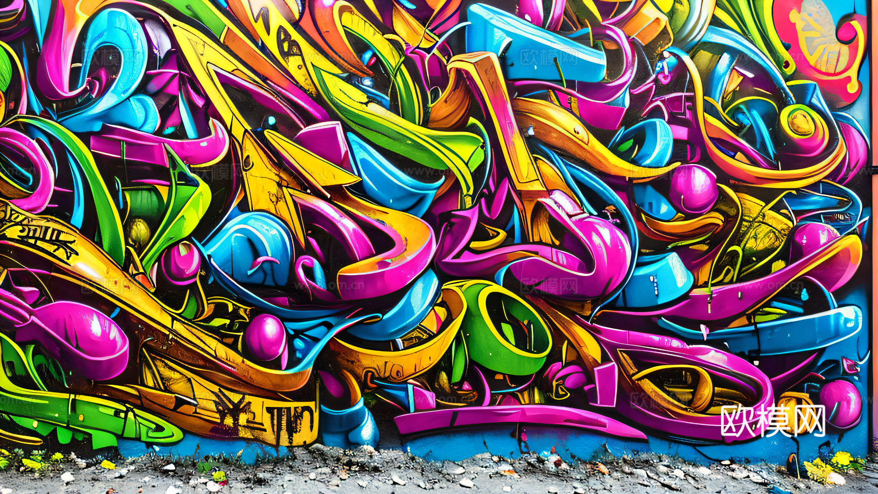 街头涂鸦绘画喷漆墙绘244下载