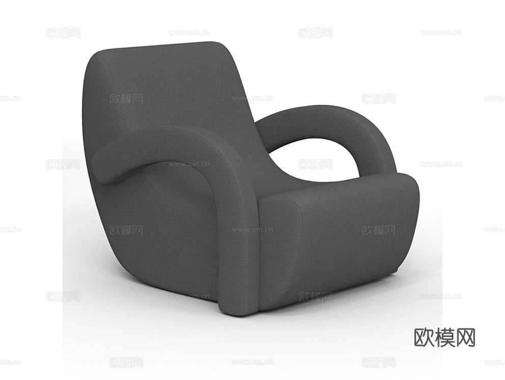 MANO FACTORY 扶手单人沙发3d模型下载（渲染图3）
