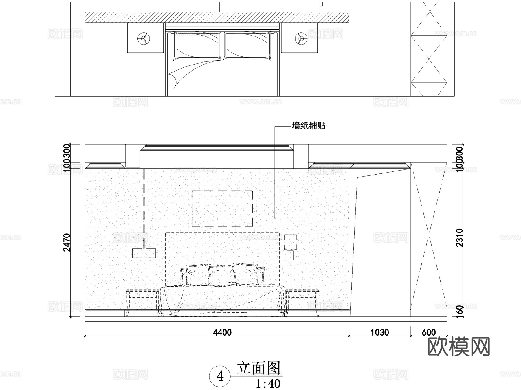 锦园跃层复式室内家装CAD施工图cad施工图