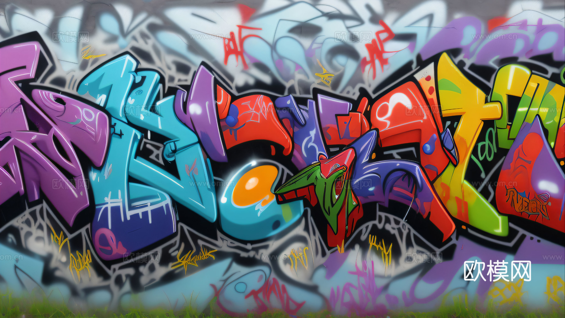 街头涂鸦绘画喷漆墙绘240下载