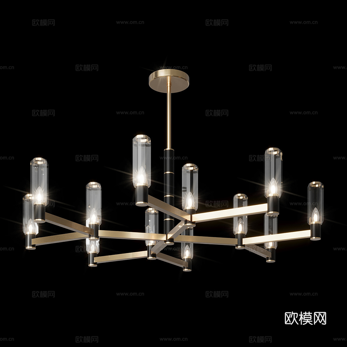 现代简约轻奢吊灯 吊灯 简约吊灯 餐厅吊灯 客厅吊灯 灯3d模型