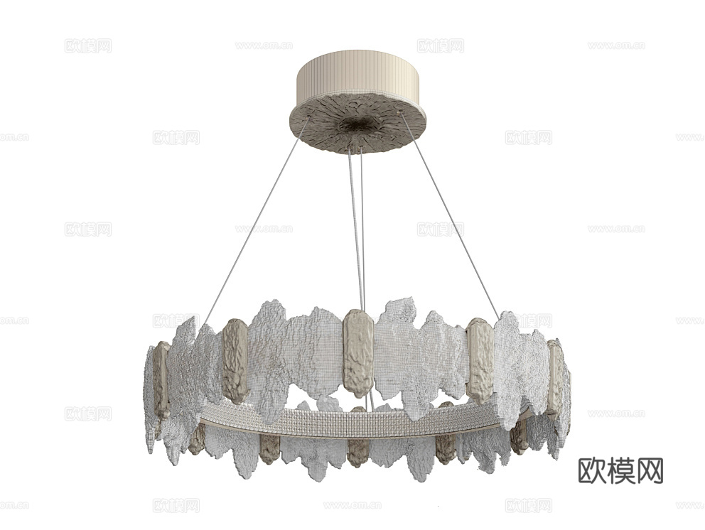 Citilux 轻奢吊灯3d模型下载（渲染图2）