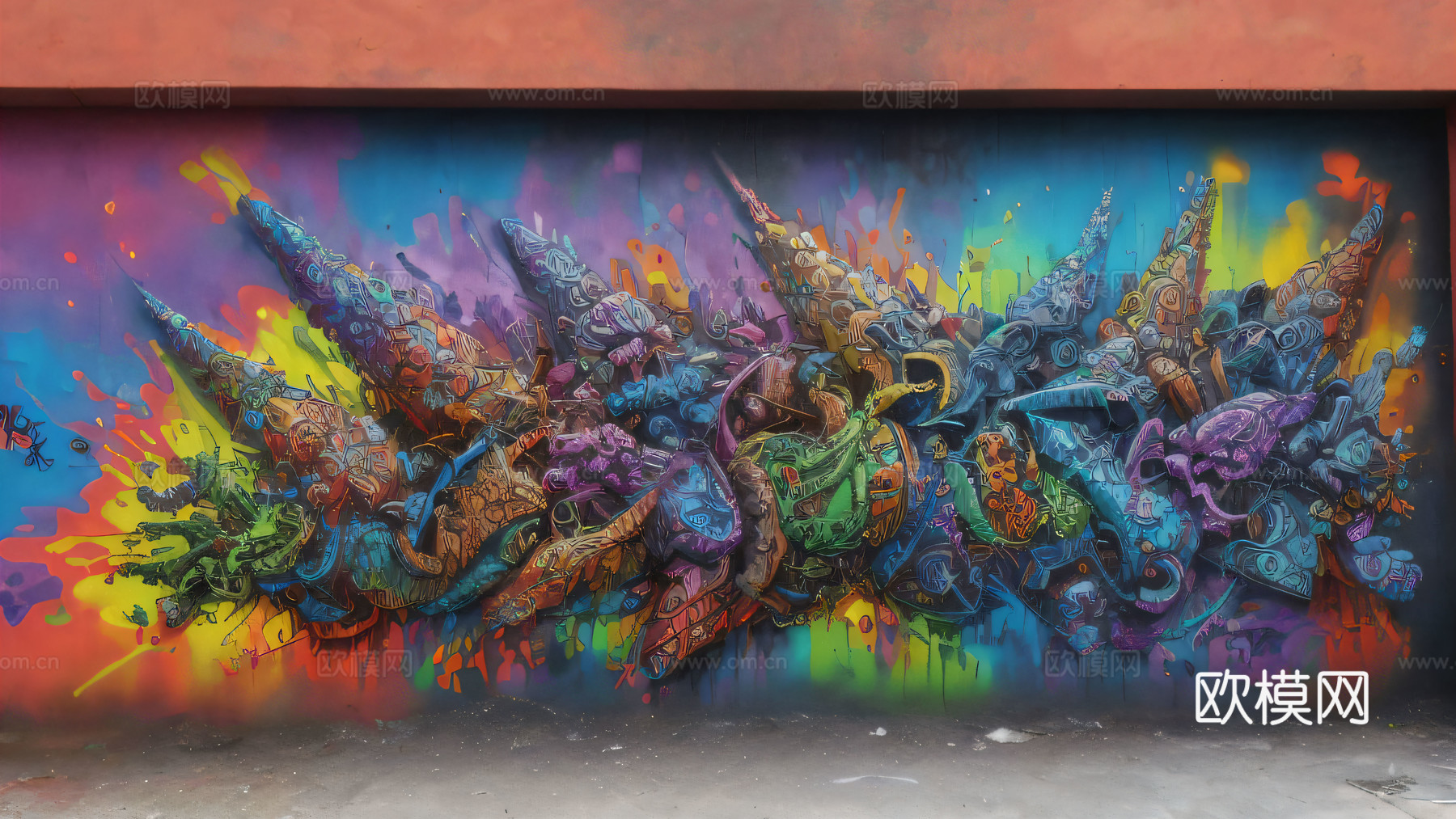 街头涂鸦绘画喷漆墙绘48下载