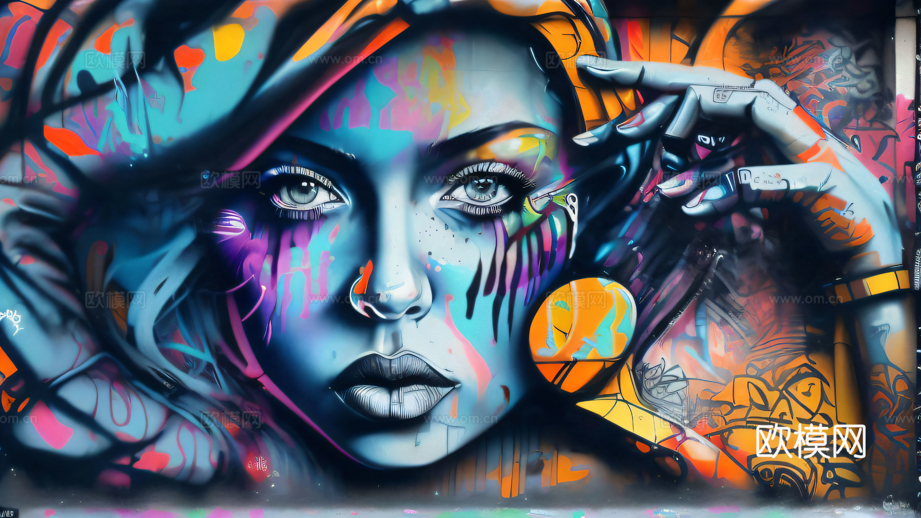 街头涂鸦绘画喷漆墙绘4下载